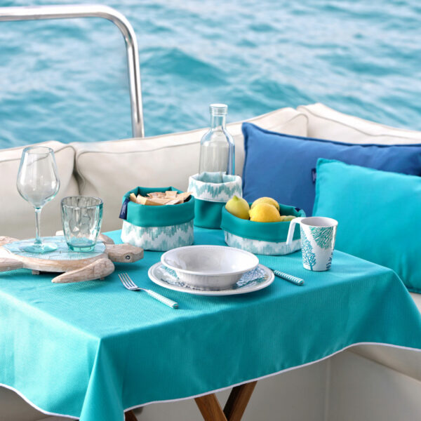 JASTUK + PLAVA JASTUČNICA ARUBA ,ACQUA, 2 KOM